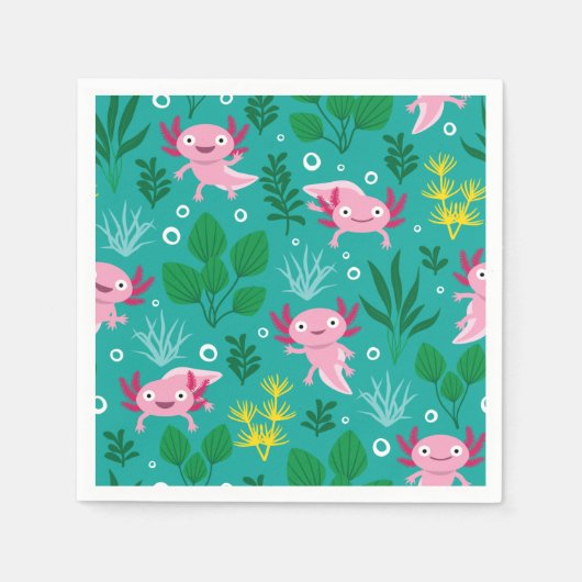 Axolotl Napkins Serviette (Vorderseite)