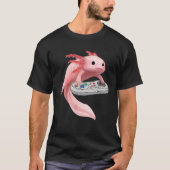 Axolotl Niedlich Fish Playing Video Game - Axolotl T-Shirt (Vorderseite)