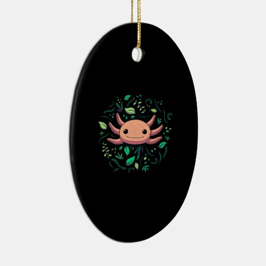 Axolotl Niedliches Tier| Coole Tierliebhaber Keramik Ornament (Rechts)