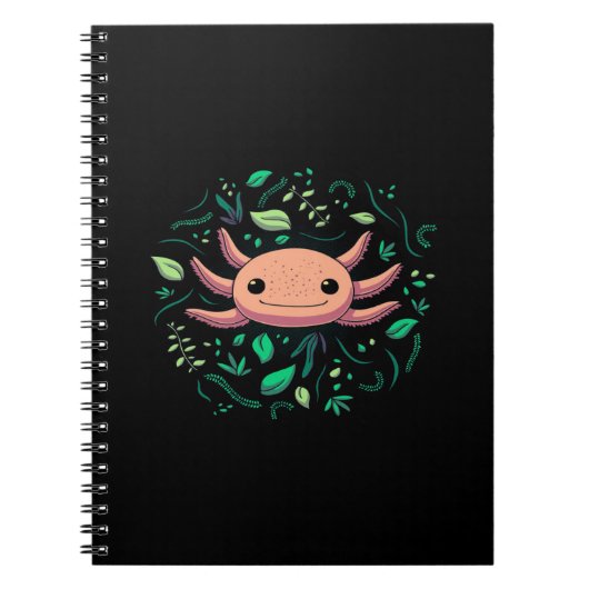 Axolotl Niedliches Tier| Coole Tierliebhaber Notizblock (Vorderseite)