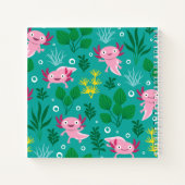 Axolotl-Notebook Notizblock (Rückseite)