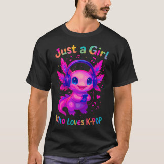 Axolotl nur ein Mädchen das liebt T-Shirt