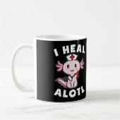 Axolotl Nurse I Heal Alotl Kawaii Kaffeetasse (Links)