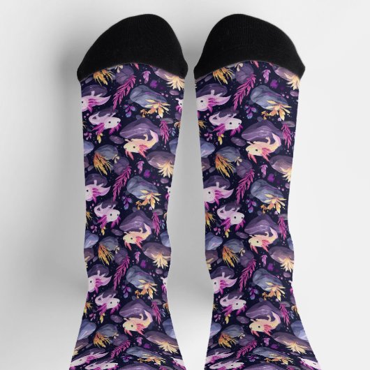 Axolotl Oasis - Novelty Socks Socken (Oben)