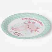 Axolotl Pappteller (Schrägansicht)