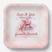 Axolotl Pappteller (Vorderseite)