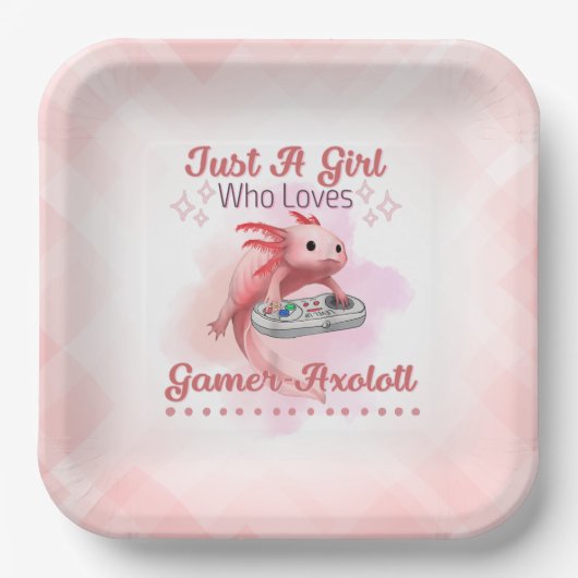 Axolotl Pappteller (Vorderseite)