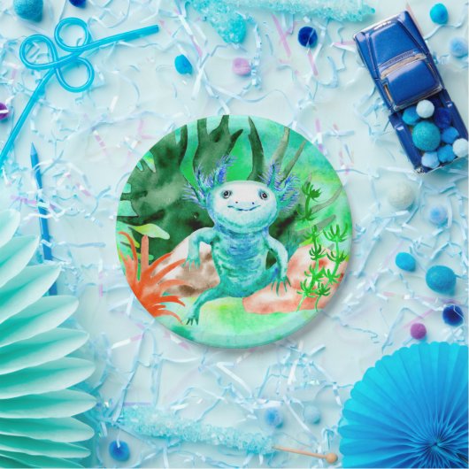 Axolotl Party Tellers Geburtstag  Pappteller (Party)