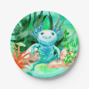 Axolotl Party Tellers Geburtstag Pappteller