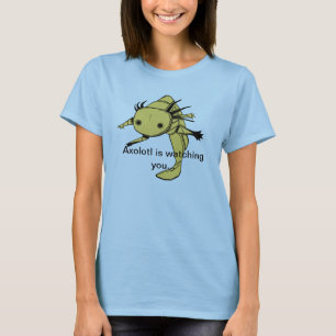 Axolotl passt Sie… T-Shirt auf (goldenes Albino)