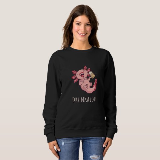 Axolotl Pet Axolotl Beer Sweatshirt (Vorne ganz)