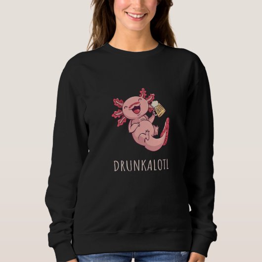 Axolotl Pet Axolotl Beer Sweatshirt (Vorderseite)