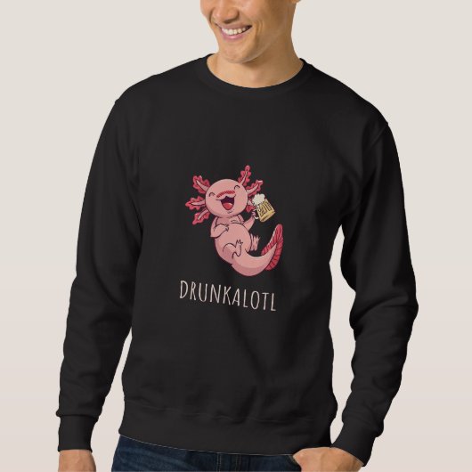 Axolotl Pet Axolotl Beer Sweatshirt (Vorderseite)