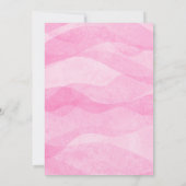 Axolotl Pink Girl Niedlich Salamander Aquatic Birt Einladung (Rückseite)