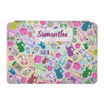 Axolotl Pink Stairs Individuelle Name iPad Case