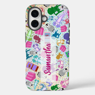 Axolotl Pink Treairs Apple iPhone 16 Case Tough