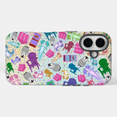 Axolotl Pink Treairs Apple iPhone 16 Case Tough (Rückseite (Horizontal))