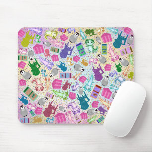 Axolotl Pink Treairs Song Mousepad