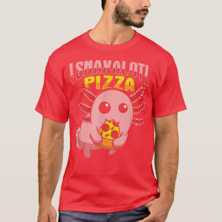 Axolotl Pizza Snack Design für einen Axolotl Food  T-Shirt