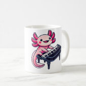 Axolotl Playing Piano Axolotls Musician Music Kaffeetasse (VorderseiteRechts)