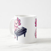Axolotl Playing Piano Axolotls Musician Music Kaffeetasse (Vorderseite Links)