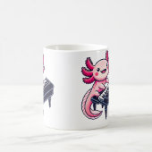 Axolotl Playing Piano Axolotls Musician Music Kaffeetasse (Mittel)