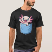 Axolotl Pocket Animal Surprise Pocket-Sized Wonder T-Shirt (Vorderseite)