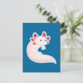 Axolotl Postkarte (Stehend Vorderseite)