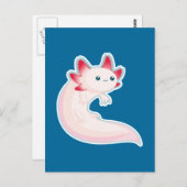 Axolotl Postkarte (Vorne/Hinten)