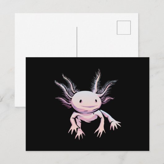 Axolotl Postkarte (Vorne/Hinten)