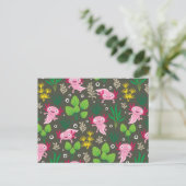 Axolotl Postkarte (Stehend Vorderseite)