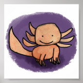 Axolotl Print Poster (Vorne)