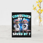 Axolotl Prophecy – Consumed By 6, Saved By 7 Karte (Gelbe Blume)