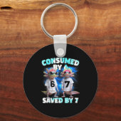 Axolotl Prophecy – Consumed By 6, Saved By 7 Schlüsselanhänger (Vorderseite)