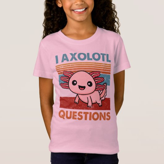 Axolotl Questions, Axolotl Lover Gift T-Shirt (Vorderseite)