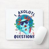 Axolotl Questions, Niedlich Axolotl Blue Kawaii Mousepad (Mit Mouse)