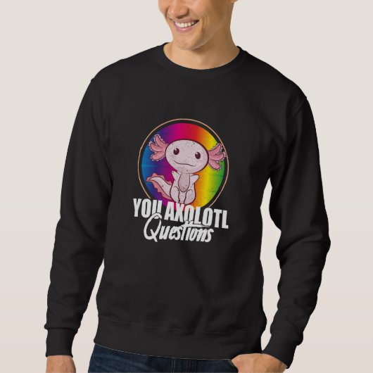 Axolotl Questions Retro 90s Axolotl Sweatshirt (Vorderseite)
