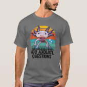 Axolotl Questions Youth Retro Niedlich Axolotl T-Shirt (Vorderseite)