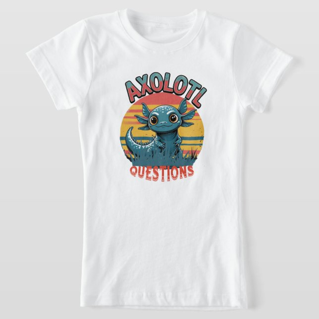 "AXOLOTL QUESTS - Retro Graffiti Vibes" T-Shirt (Ablage )