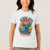 "AXOLOTL QUESTS - Retro Graffiti Vibes" Tri-Blend Shirt (Vorderseite)