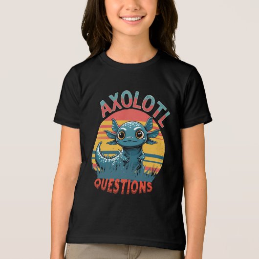 "AXOLOTL QUESTS - Retro Graffiti Vibes" Tri-Blend Shirt (Vorderseite)