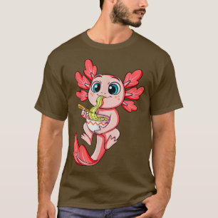 Axolotl Ramen Kawaii Japanischer Anime Noodle Art T-Shirt
