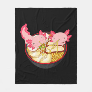 Axolotl Ramen Noodle Kawaii Japanese Anime Gift Te Fleecedecke