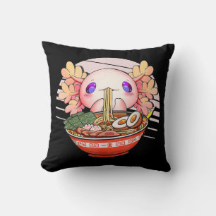 Axolotl Ramen Noodles Japanisch Kawaii Anime Otaku Kissen