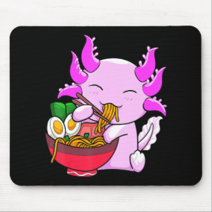 Axolotl Ramen Noodles Japanisch Otaku Kawaii Anime Mousepad
