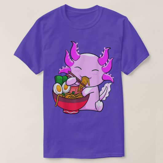Axolotl Ramen Noodles Japanisch Otaku Kawaii Anime T-Shirt (Design vorne)