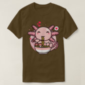 Axolotl Ramen Noodles Kawaii Anime Japanese Otaku T-Shirt (Design vorne)