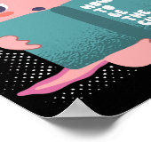 Axolotl Reading Teacher Readalotl Kawaii Poster (Ecke)