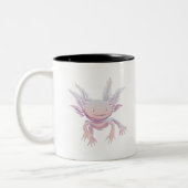 Axolotl Realistic Zweifarbige Tasse (Links)