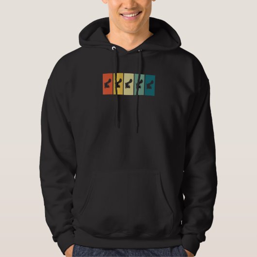 Axolotl Retro Sunset Axolotl Hoodie (Vorderseite)